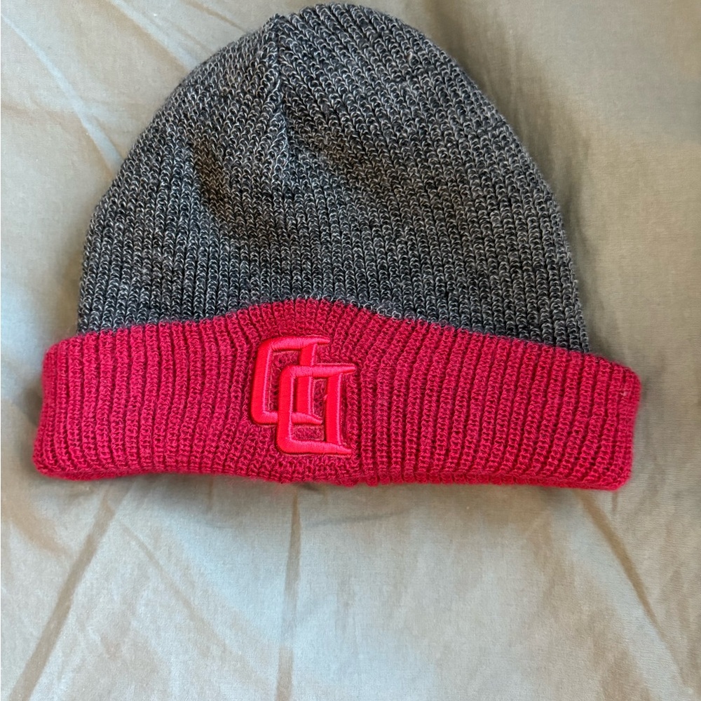 Marvel Gray and Red Knit Cuffed Beanie